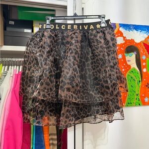 Leopard Mini Skirt
